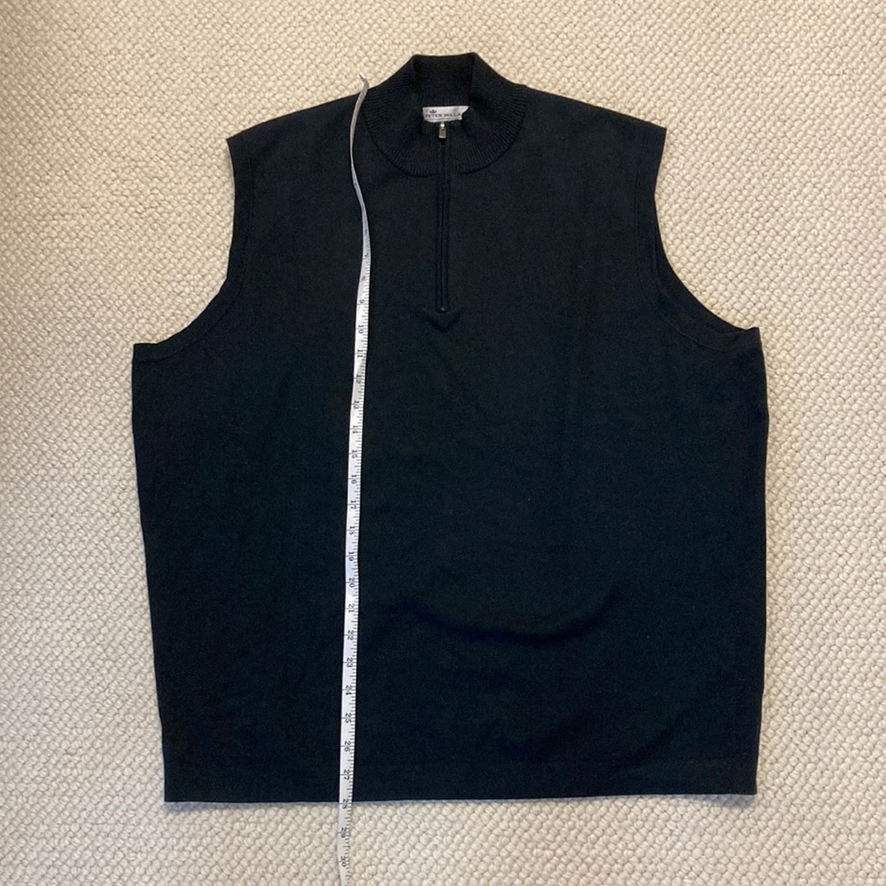 Peter Millar Crown Comfort half zip vest.